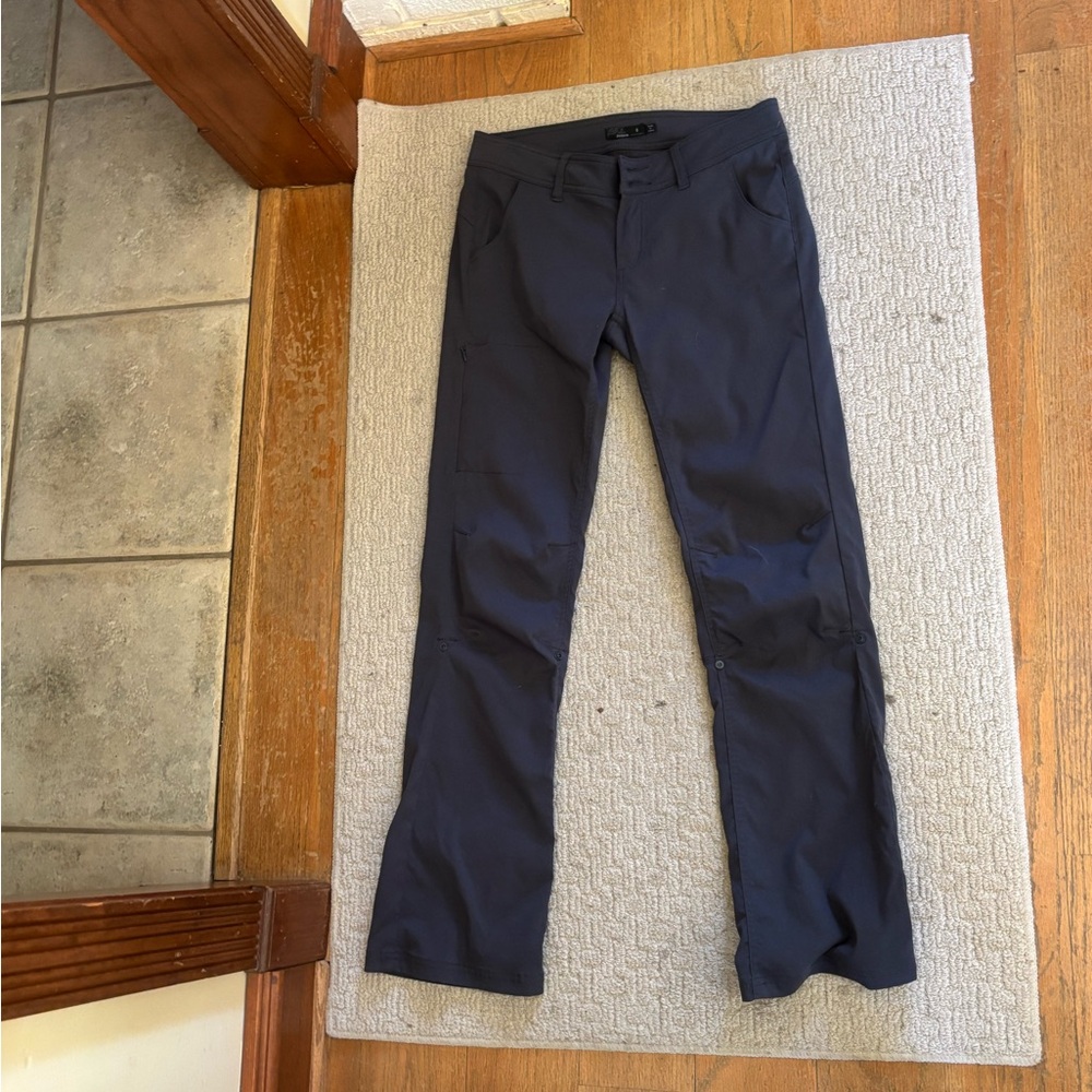 Prana Women's Dark Navy Straight-Leg Stretch Pants